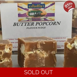 TFF Butter Popcorn Flavour Fudge by The Fudge Factory